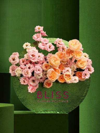 Shop pink Roses in bliss Bubble bag