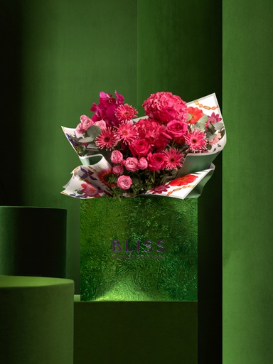 Shop pink arrangement in bliss flower bouquet