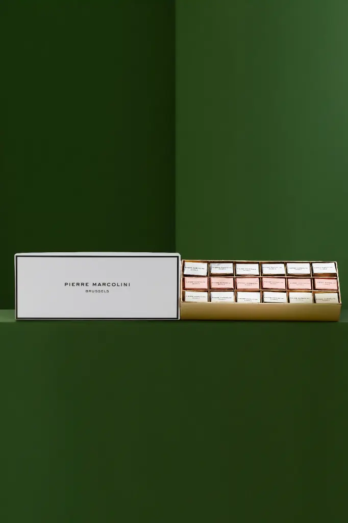 PIERRE MARCOLINI - PETIT BONHEURS – CHOCOLATE BOX 18PCS