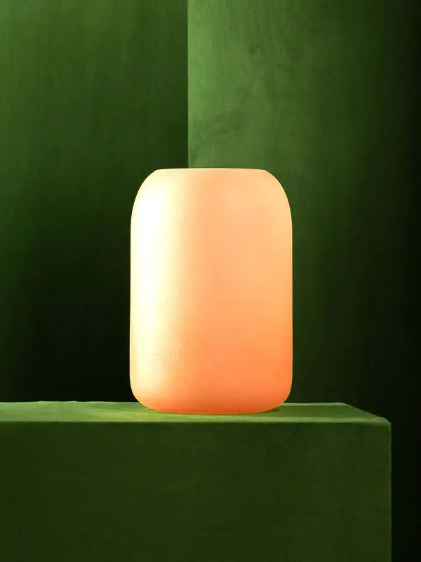 BLISS GLASS VASE - SALMON PINK